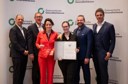 Verleihung des BGF–Gütesiegels an das OptimaMed Ambulante Rehabilitationszentrum Wiener Neustadt